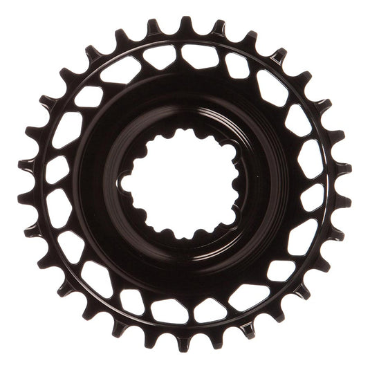 Works Components GEO SRAM GXP Chainring Teeth: 30 Speed: 12 BCD: Direct Mount SRAM 3 Bolt Front 7075-T6 Aluminum Black