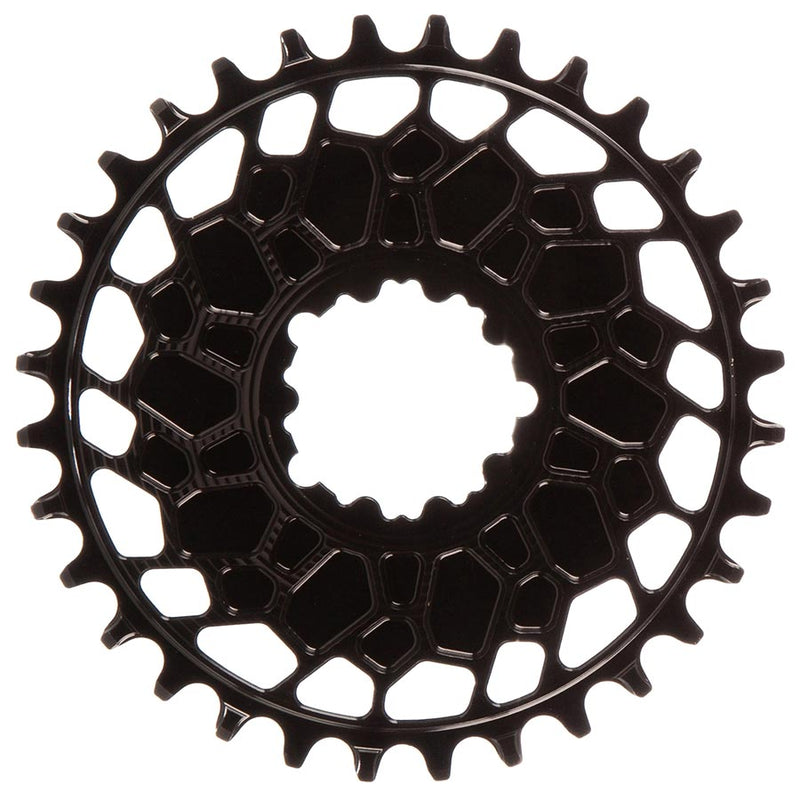 Load image into Gallery viewer, Works Components GEO SRAM GXP Chainring Teeth: 32 Speed: 12 BCD: Direct Mount SRAM 3 Bolt Front 7075-T6 Aluminum Black
