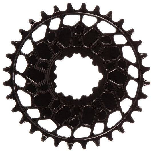 Works Components GEO SRAM GXP Chainring Teeth: 32 Speed: 12 BCD: Direct Mount SRAM 3 Bolt Front 7075-T6 Aluminum Black