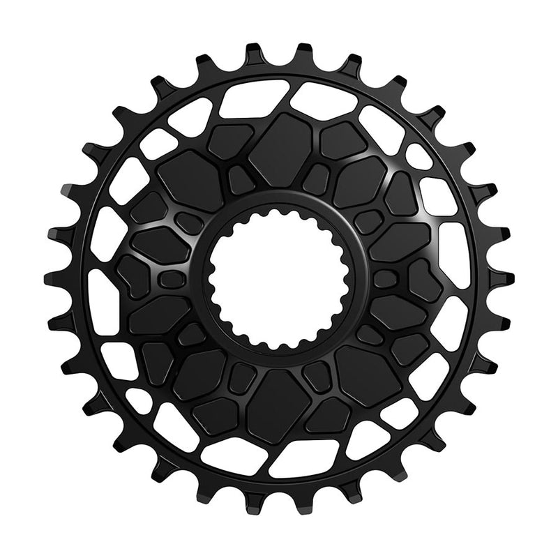 Load image into Gallery viewer, Works Components GEO Shimano Chainring Teeth: 30 Speed: 12 BCD: Direct Mount Shimano Front 7075-T6 Aluminum Black
