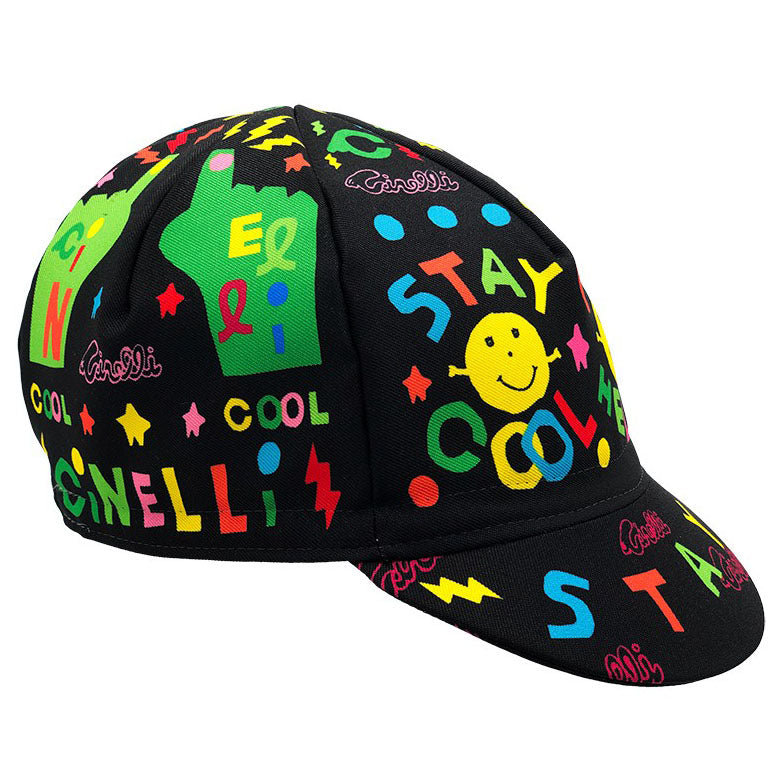 Load image into Gallery viewer, Cinelli Cycling Cap Binkow Art Stay Cool Black
