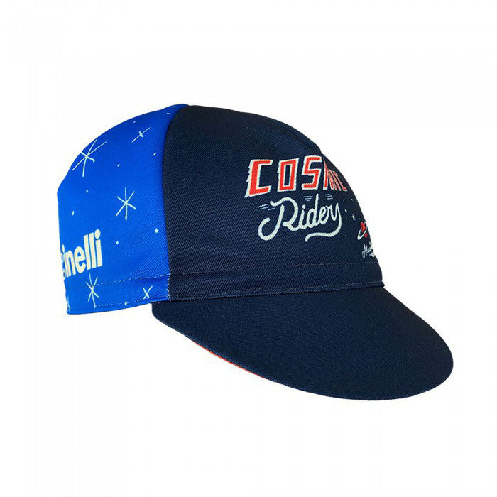 Load image into Gallery viewer, Cinelli Cycling Cap Mora Art Cosmic Riders Blue
