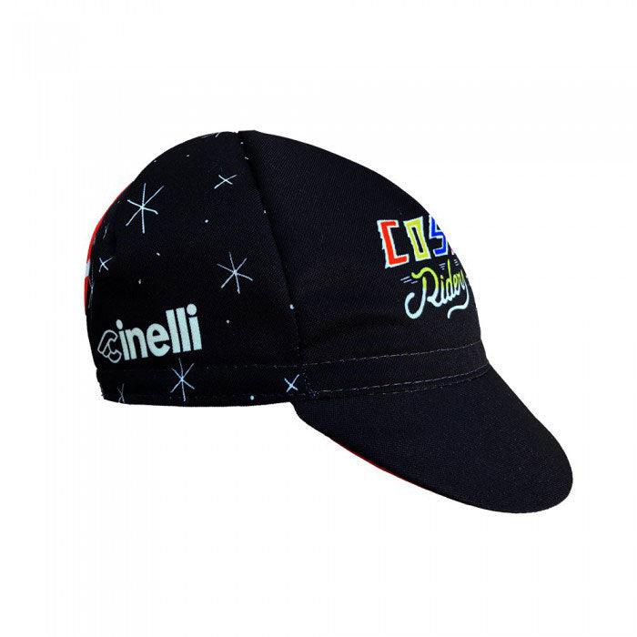 Load image into Gallery viewer, Cinelli Cycling Cap Mora Art Cosmic Riders Black
