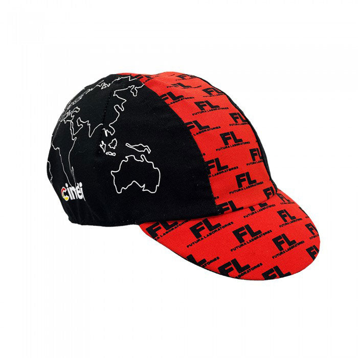 Load image into Gallery viewer, Cinelli Cycling Cap Futura Domestiq Black/Red
