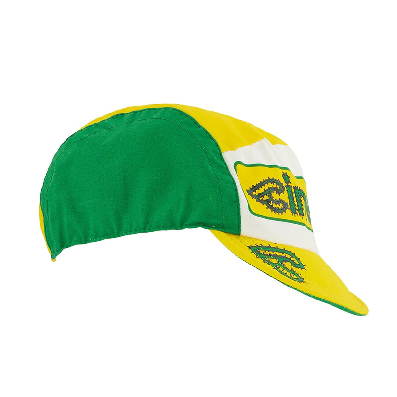 Load image into Gallery viewer, Cinelli Cycling Cap Explorer Cactus Yellow/White
