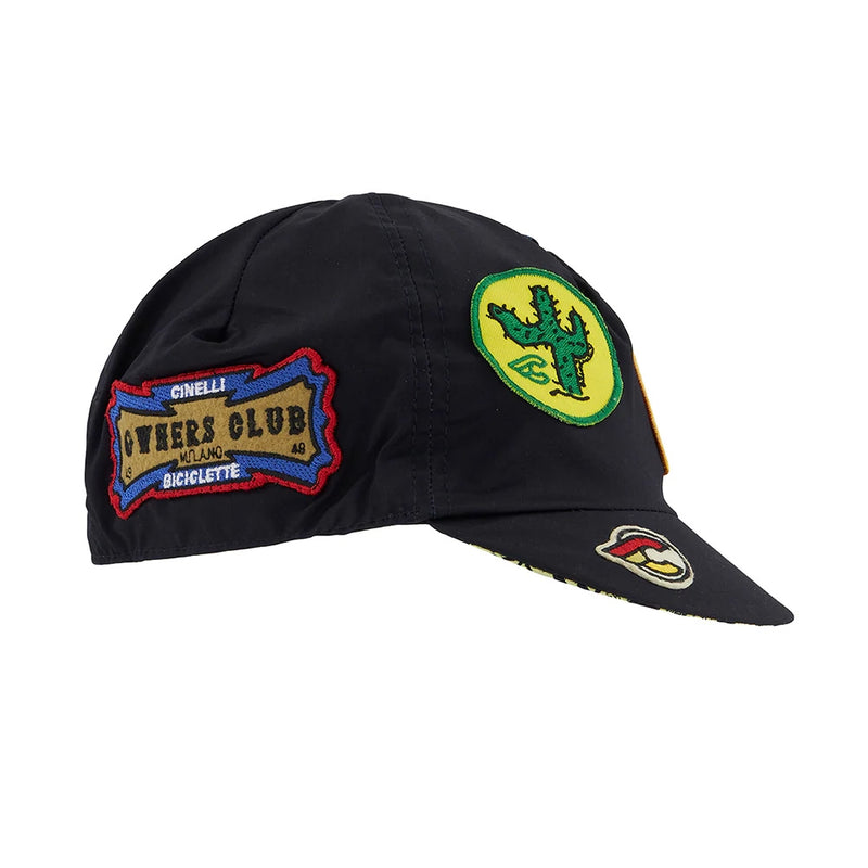 Load image into Gallery viewer, Cinelli Cycling Cap History Patch Black
