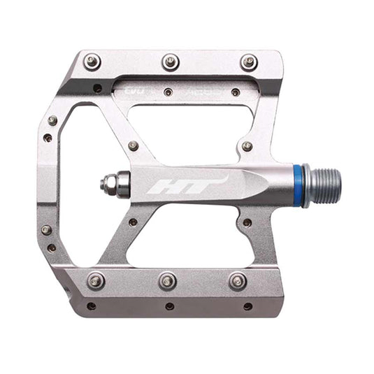 HT Components AE05 EVO+ Platform Pedals Body: Aluminum Spindle: Cr-Mo 9/16 Grey Pair