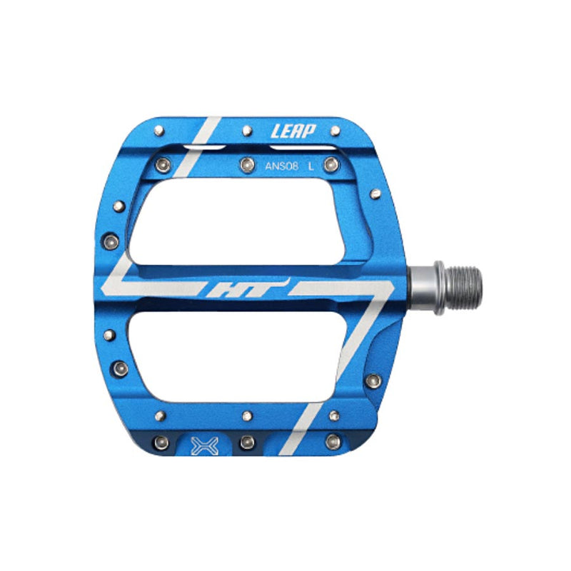 Load image into Gallery viewer, HT Components ANS08 Leap Platform Pedals Body: Aluminum Spindle: Cr-Mo 9/16'' Blue Pair
