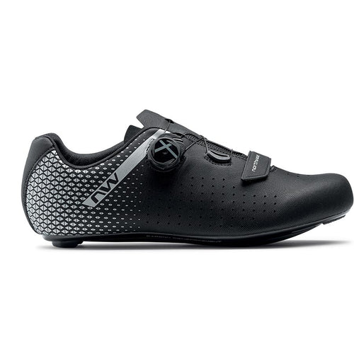 Northwave CORE PLUS 2 Road Shoes Black/Silver 39 Pair