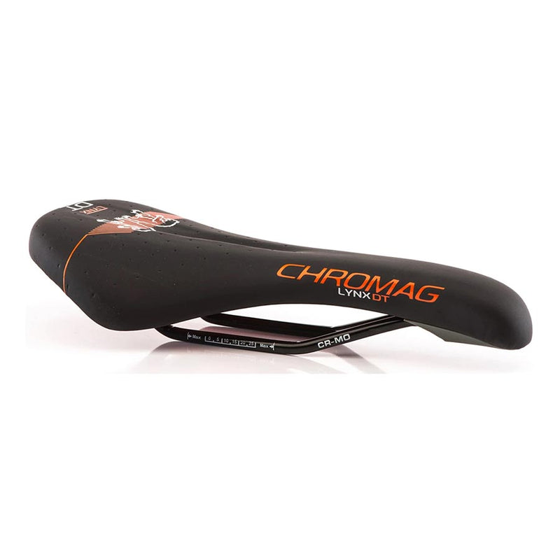 Load image into Gallery viewer, Chromag Lynx DT Saddle 280 x 135mm Unisex 292g Black/Orange
