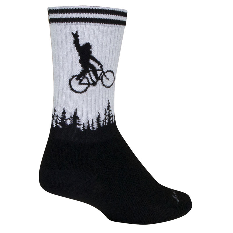 Load image into Gallery viewer, Sockguy Squatchit Socks 5-9 Black/White
