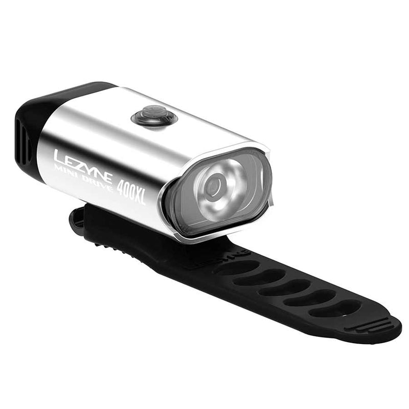 Load image into Gallery viewer, Lezyne Mini Drive 400 Light Front Silver
