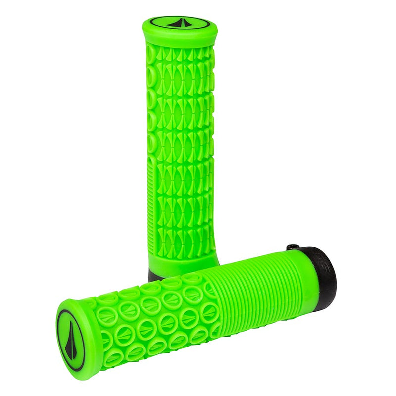 Load image into Gallery viewer, SDG Components Thrice 33 Grips 136mm Neon Green Pair
