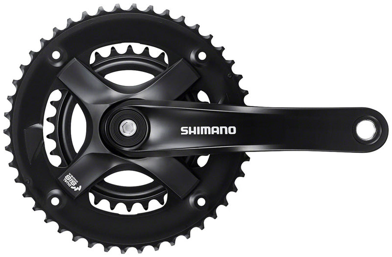 Load image into Gallery viewer, Shimano FC-TY-501-2 Crankset - 170mm 7/8-Speed 46-30t Riveted Square Taper JIS Spindle Interface BLK
