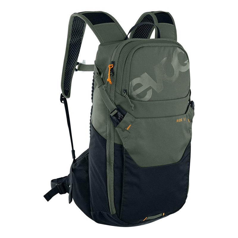 Load image into Gallery viewer, EVOC Ride 12 Hydration Bag Volume: 12L Bladder: Included (2L) Dark Olive/Black
