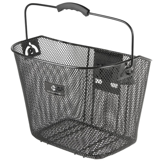 M-Wave BA-F Clip Bar Basket Front 35x25x26cm Black
