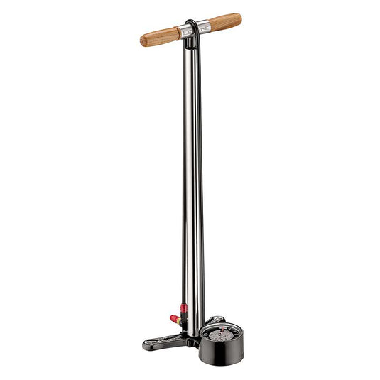 Lezyne Alloy Floor Drive Tall 3.5" Floor Pump ABS-1 Pro Chuck 220psi Silver