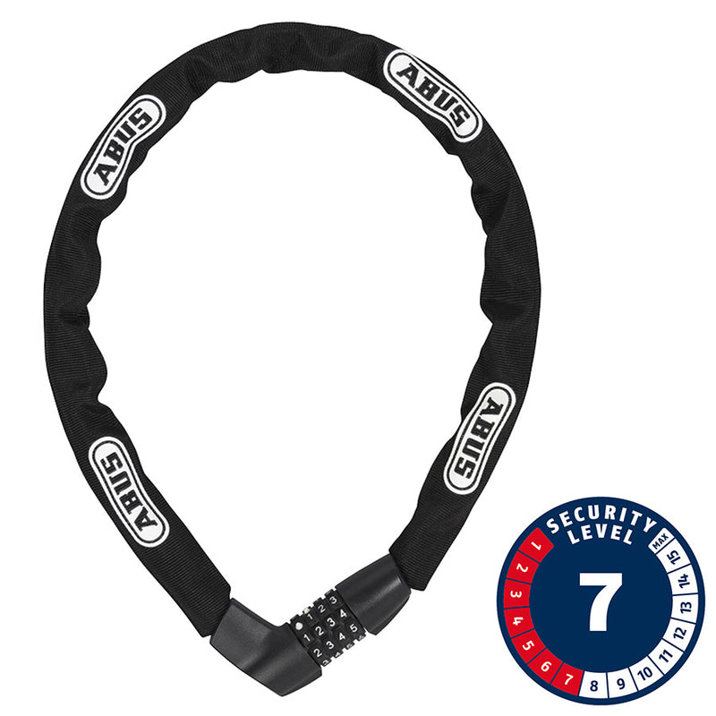 Load image into Gallery viewer, Abus Tresor 1385 Chain Lock Combo 7mm 110cm 3.6' Black
