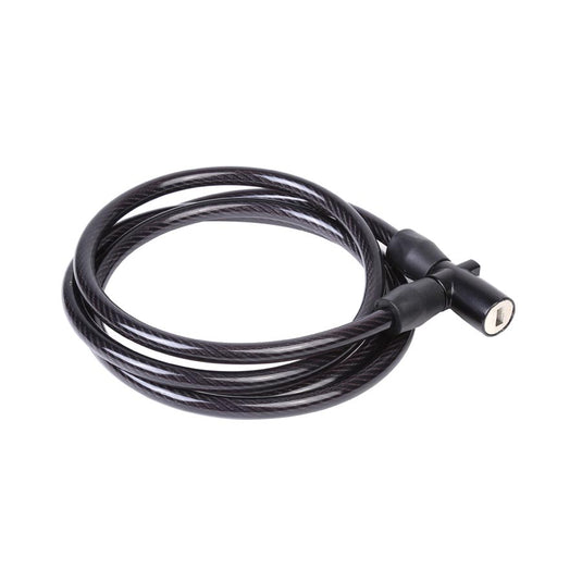 EVO Lock-It Coil Cable lock Key 8mm x 1500mm Black