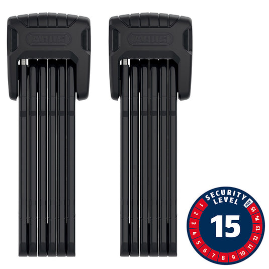 Abus Bordo Granit XPlus 6500 TwinSet Folding Lock Key 90cm 3.0' x 2 5.5mm Black Set