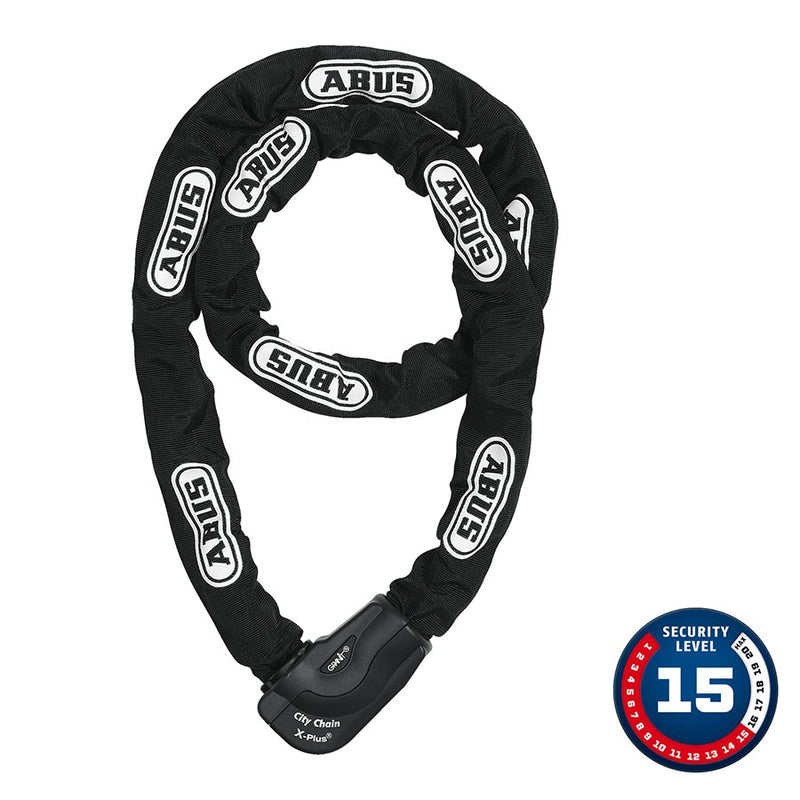 Load image into Gallery viewer, Abus Granit CityChain XPlus 1060K Chain Lock Key 10mm 170cm 5.6' Black
