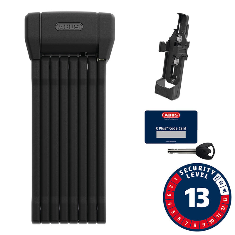 Load image into Gallery viewer, Abus Bordo 6200K XPLus Folding Lock Key 5mm 120cm 3.94' SH Black
