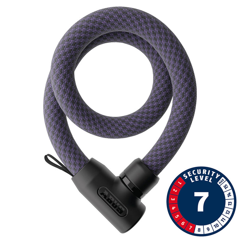 Load image into Gallery viewer, Abus Yarnit 4004K Chain Lock Key 4mm 110cm 3.6' Midnight Purple
