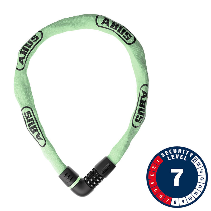Load image into Gallery viewer, Abus Tresor 6807C Chain Lock Combination 7mm 110cm 3.6' Sage Green
