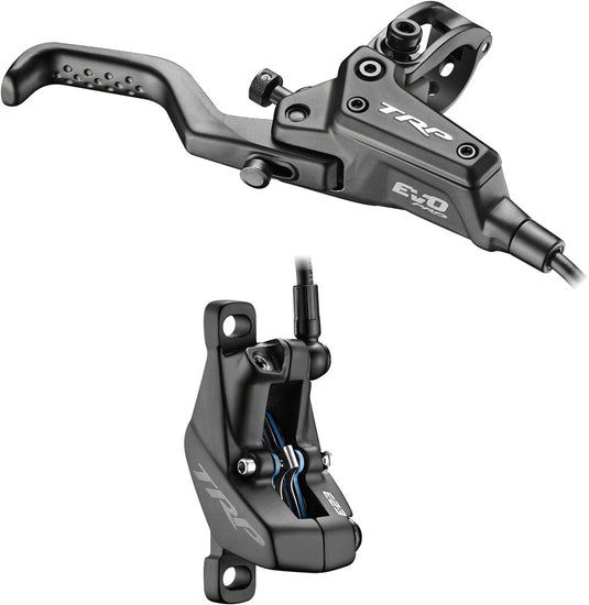 TRP EVO Pro HD-M9040 Disc Brake Lever - Right/Front Rear 1900mm Hose Post Mount 4-Piston BLK