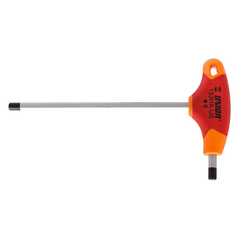 Load image into Gallery viewer, Unior T-Handle Hex Hex Wrench 2mm Red/Orange
