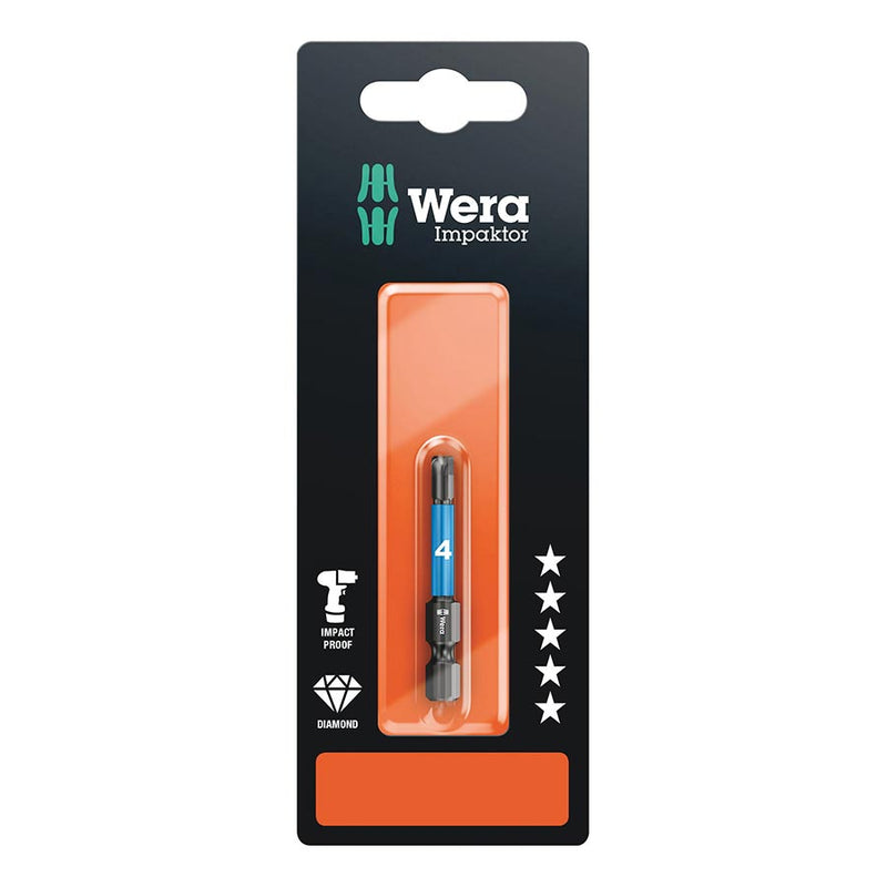 Load image into Gallery viewer, Wera 840/4 IMP DC Impaktor bits SB Hex-Plus 4.0 x 50mm
