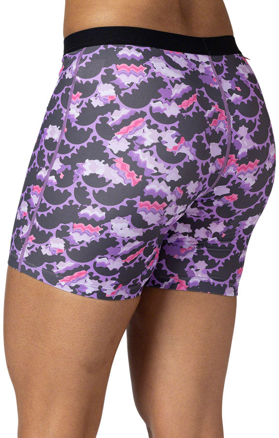 Load image into Gallery viewer, Terry Mixie Liner Shorts - Purple Rings Medium
