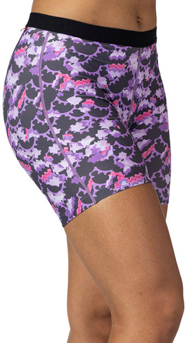 Terry Mixie Liner Shorts - Purple Rings Small