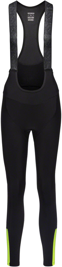 Gorewear Swiftride Thermo Bib Tights + - Black/Neon Yellow Women's Small