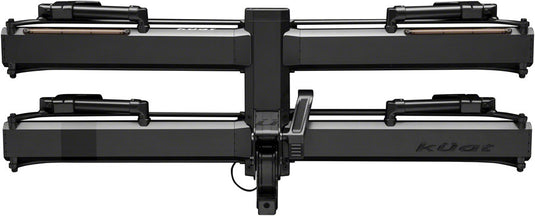 Kuat Piston Pro X Hitch Bike Rack - 2-Bike 1.25" Receiver LED Lights 4-Pin Plug Kashima Coat Galaxy Gray
