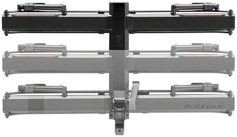Load image into Gallery viewer, Kuat Piston Pro X Hitch Bike Rack Add-On - 1-Bike LED Lights 4-Pin Plug Kashima Coat Galaxy Gray

