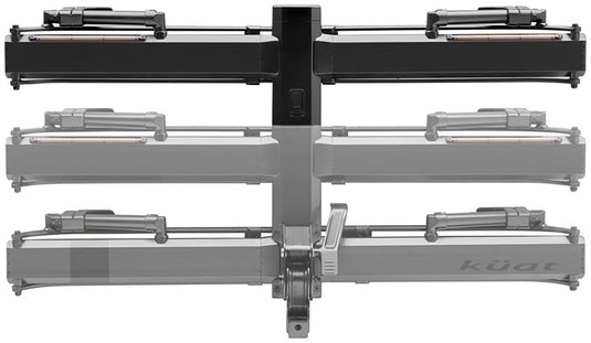 Kuat Piston Pro X Hitch Bike Rack Add-On - 1-Bike LED Lights 4-Pin Plug Kashima Coat Galaxy Gray