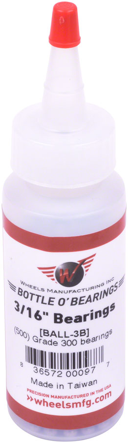 Load image into Gallery viewer, Wheels Manufacturing Grade 300 3/16" Loose Ball Bearing: Bottle of 500
