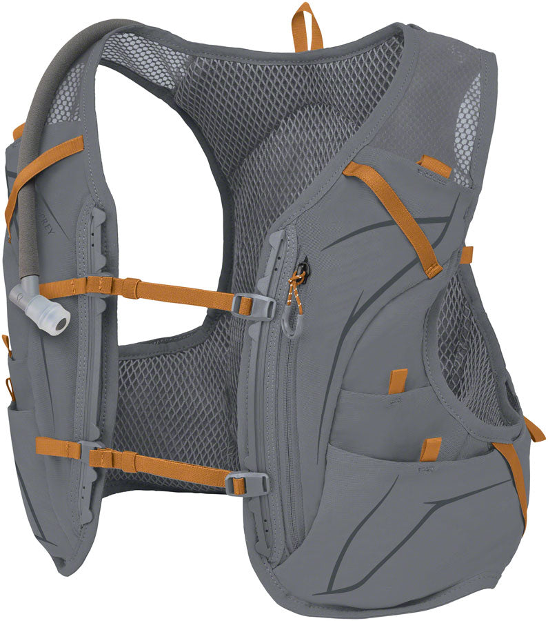 Load image into Gallery viewer, Osprey Duro 6 Mens Hydration Vest - Gray/Toffee/Orange Medium
