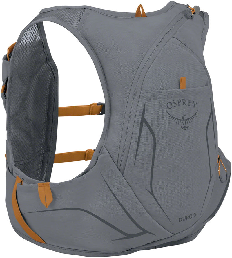 Load image into Gallery viewer, Osprey Duro 6 Mens Hydration Vest - Gray/Toffee/Orange Medium
