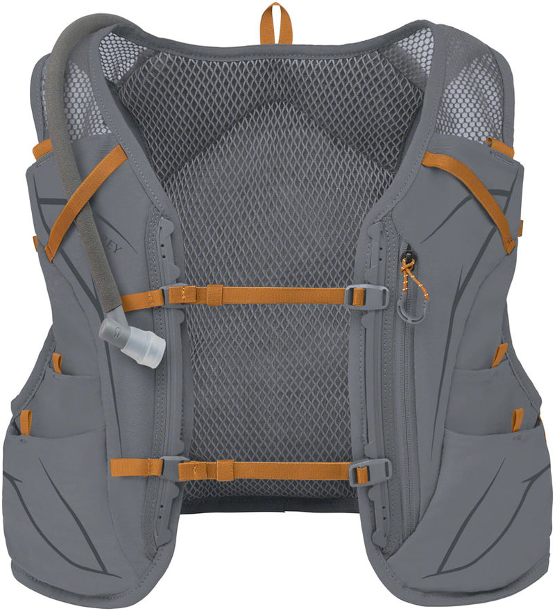 Load image into Gallery viewer, Osprey Duro 6 Mens Hydration Vest - Gray/Toffee/Orange Medium
