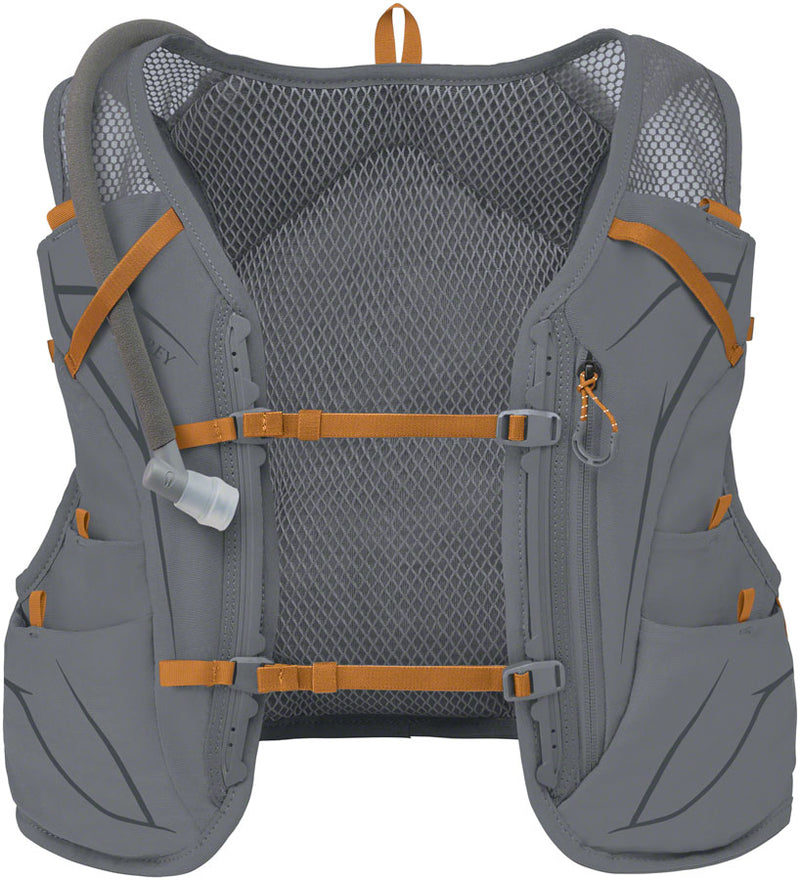 Load image into Gallery viewer, Osprey Duro 6 Mens Hydration Vest - Gray/Toffee/Orange Large
