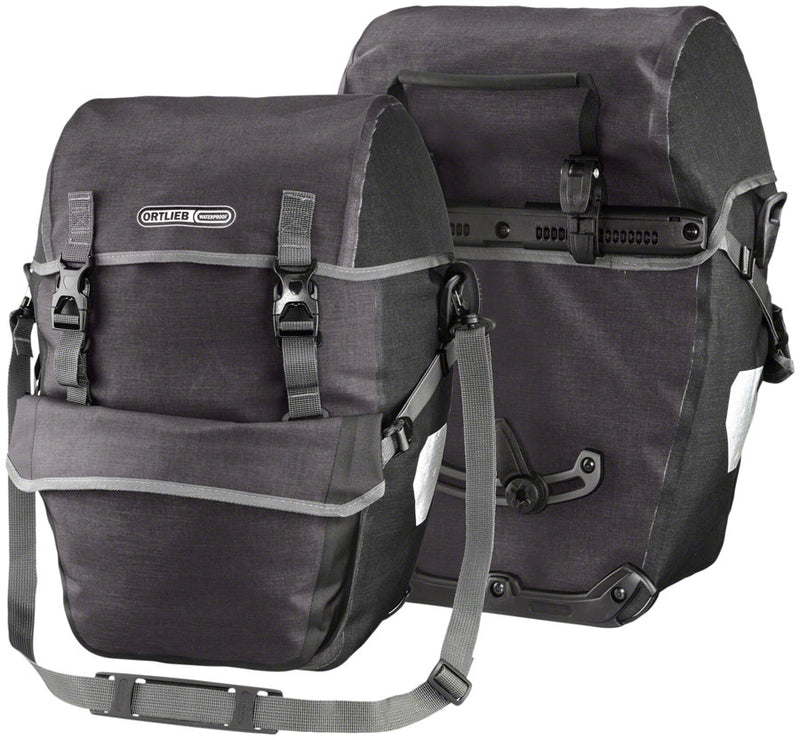 Load image into Gallery viewer, Ortlieb Bike-Packer Plus Panniers - 42L Pair Granite/Black
