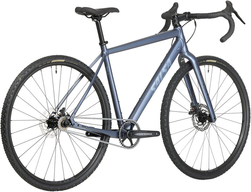 Load image into Gallery viewer, Salsa Stormchaser Single Speed Bike - 700c Aluminum Charcoal Blue 59cm
