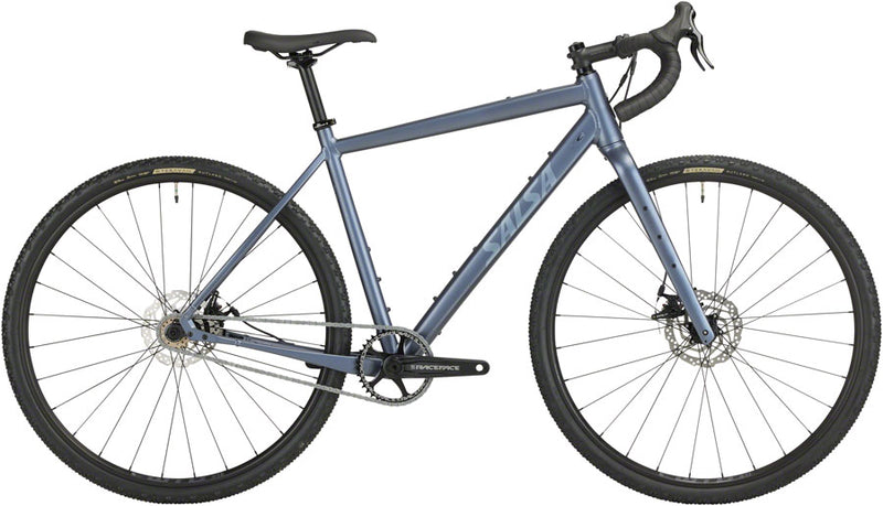Load image into Gallery viewer, Salsa Stormchaser Single Speed Bike - 700c Aluminum Charcoal Blue 56cm
