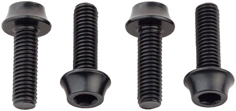 Load image into Gallery viewer, Wolf Tooth Water Bottle Cage Bolts - Set/4 Aluminum Black
