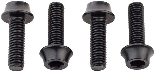 Wolf Tooth Water Bottle Cage Bolts - Set/4 Aluminum Black