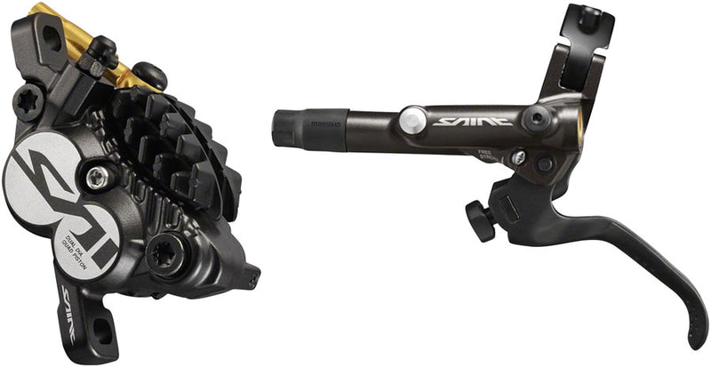 Load image into Gallery viewer, Shimano Saint BL-M820-B/BR-M820 Disc Brake Lever - Front Hydraulic Post Mount Finned Metal Pads BLK
