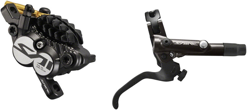 Load image into Gallery viewer, Shimano Saint BL-M820-B/BR-M820 Disc Brake Lever - Rear Hydraulic Post Mount Finned Metal Pads BLK
