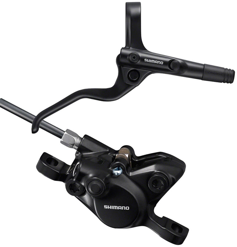 Load image into Gallery viewer, Shimano BR-MT200 Disc Brake BL-MT201 Lever - Rear Hydraulic 2-Piston Post Mount BLK

